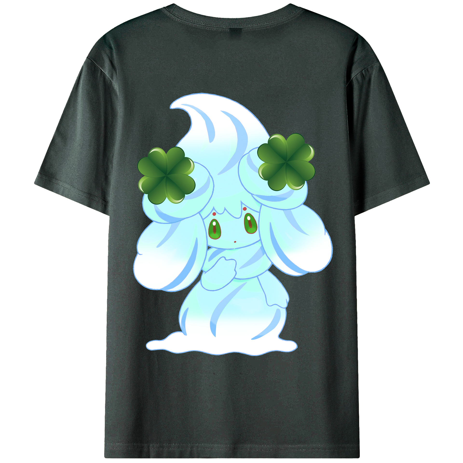 （画像用） ポケットモンスター Pokémon 綿100％ メンズ半袖Tシャツ（バックプリント） 通気性